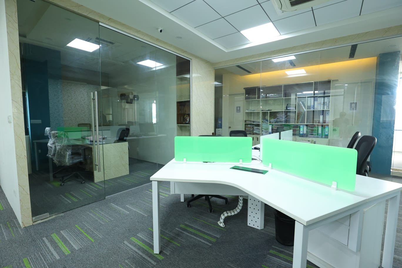 Office desk setup at RPR Complex